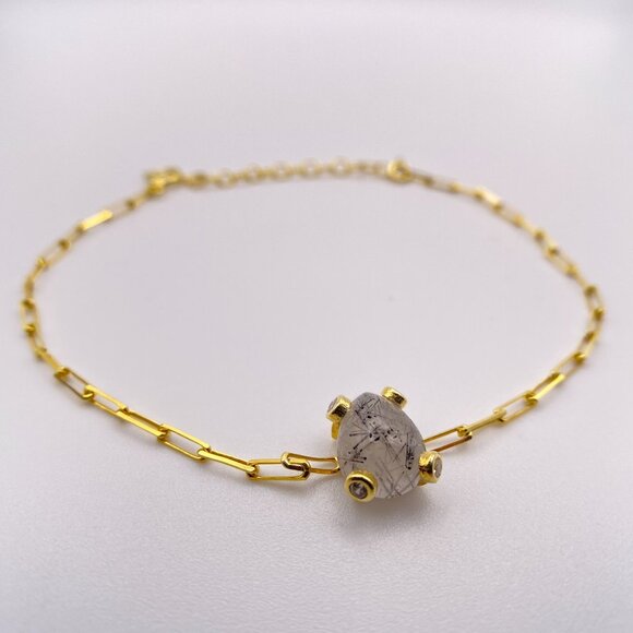 Handmade Adjustable Citrine Processed Bracelet - Picture 1 of 8